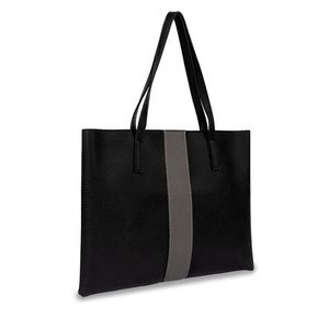 Vince Camuto Black Vegan Leather Luck Tote